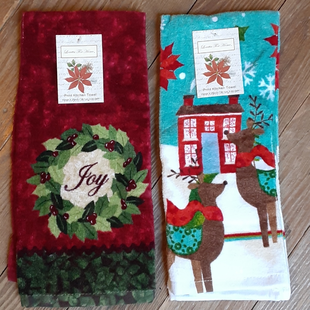 Holiday Kitchen Towels - Set of 2